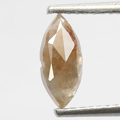 Marquise 0.57 Ct Natural Grayish Red Rustic Diamond | Ethical Loose Diamond for Engagement Ring