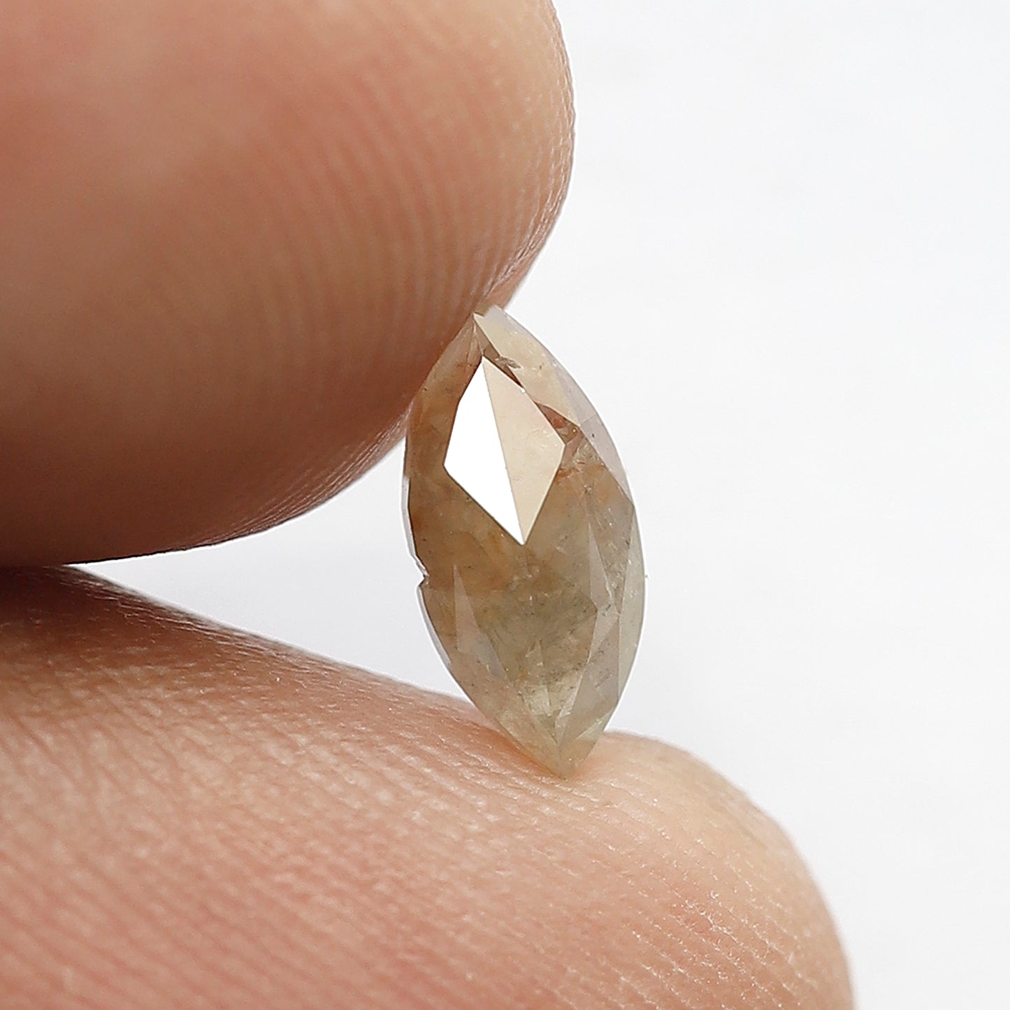 Marquise 0.57 Ct Natural Grayish Red Rustic Diamond | Ethical Loose Diamond for Engagement Ring