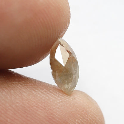 Marquise 0.57 Ct Natural Grayish Red Rustic Diamond | Ethical Loose Diamond for Engagement Ring