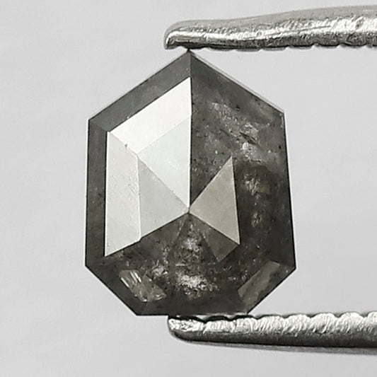 0.89 CT  Modified Cut Salt and Pepper Loose Rustic Diamond Small made for Body Piercing Jewelry