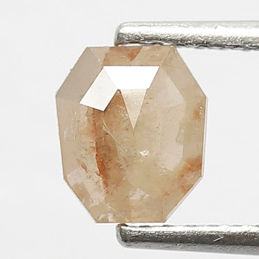 0.64 Ct Geometric Cut Rustic Diamond | Natural Grayish Red Ethical Loose Diamond for Engagement Ring