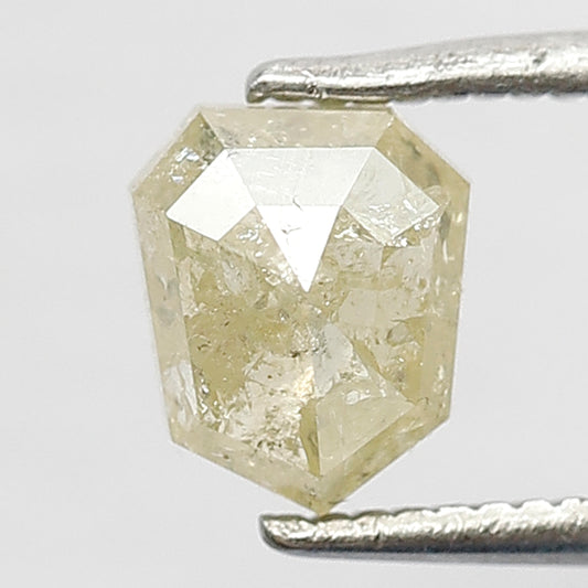 Geometric Cut 1.08 Ct Natural Rustic Diamond | 6.50 x 5.50 mm Conflict Free Loose Diamond