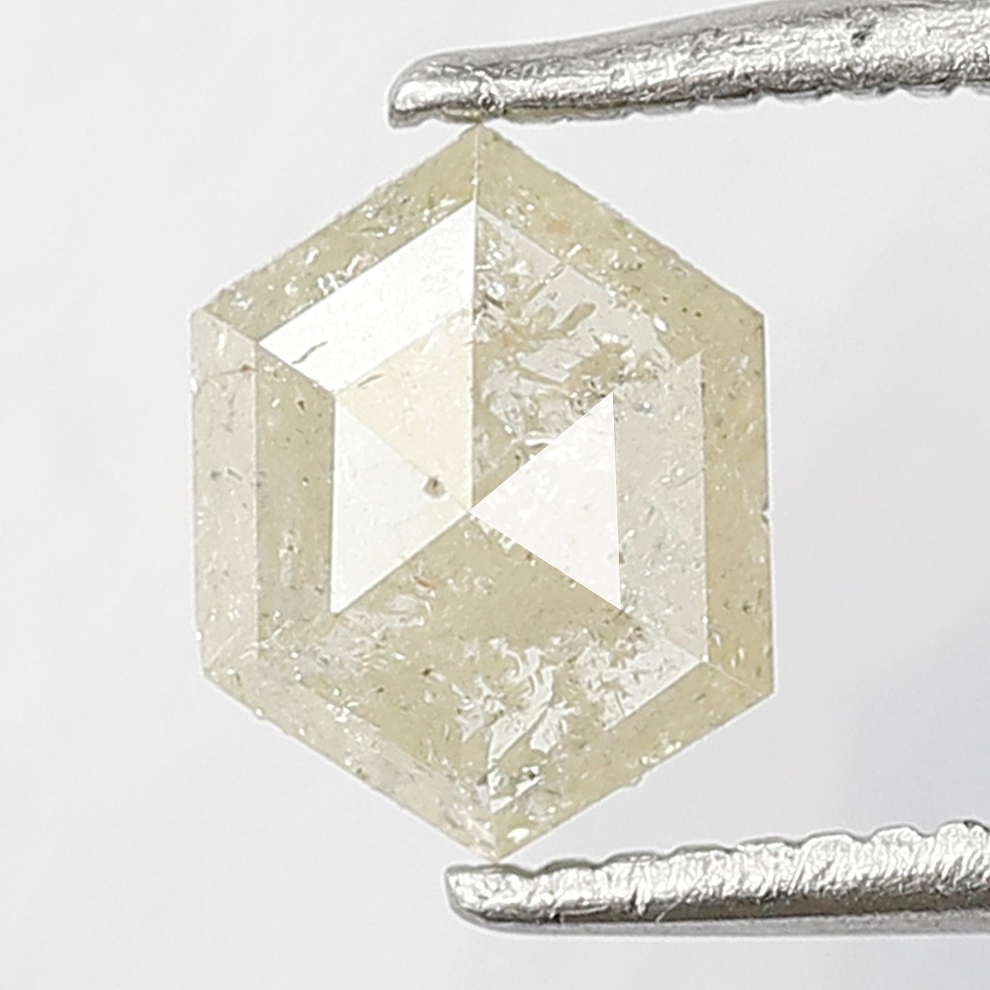 Hexagon Cut 0.63 Ct Natural Yellowish Rustic Diamond | 7.10 mm Ethical Loose Diamond For Bridal Jewelry