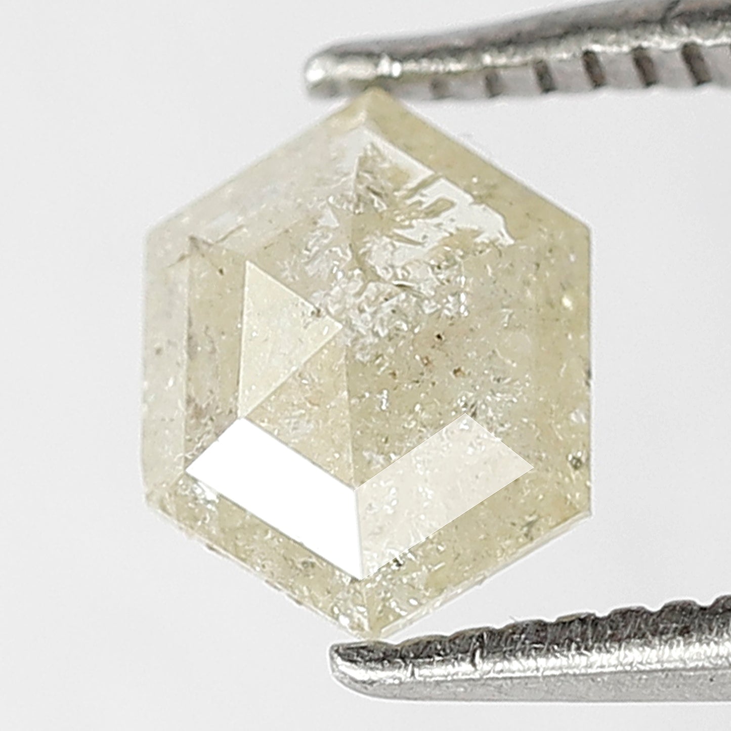 Hexagon Cut 0.63 Ct Natural Yellowish Rustic Diamond | 7.10 mm Ethical Loose Diamond For Bridal Jewelry