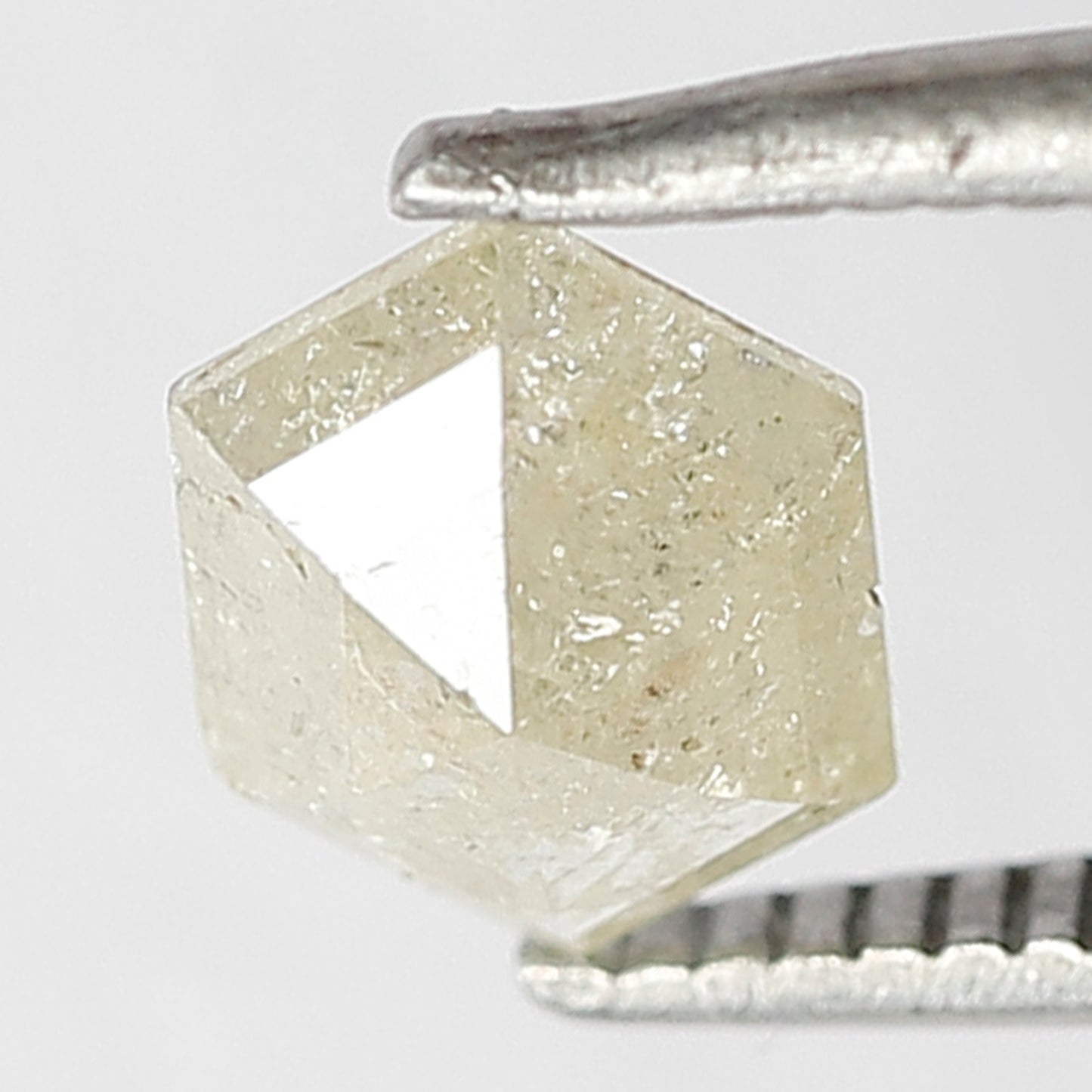 Hexagon Cut 0.63 Ct Natural Yellowish Rustic Diamond | 7.10 mm Ethical Loose Diamond For Bridal Jewelry