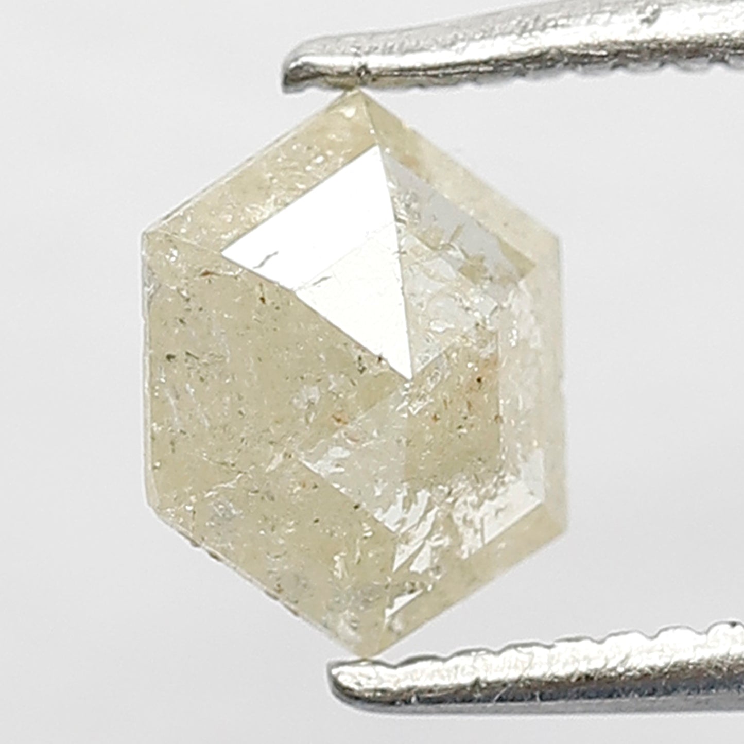 Hexagon Cut 0.63 Ct Natural Yellowish Rustic Diamond | 7.10 mm Ethical Loose Diamond For Bridal Jewelry