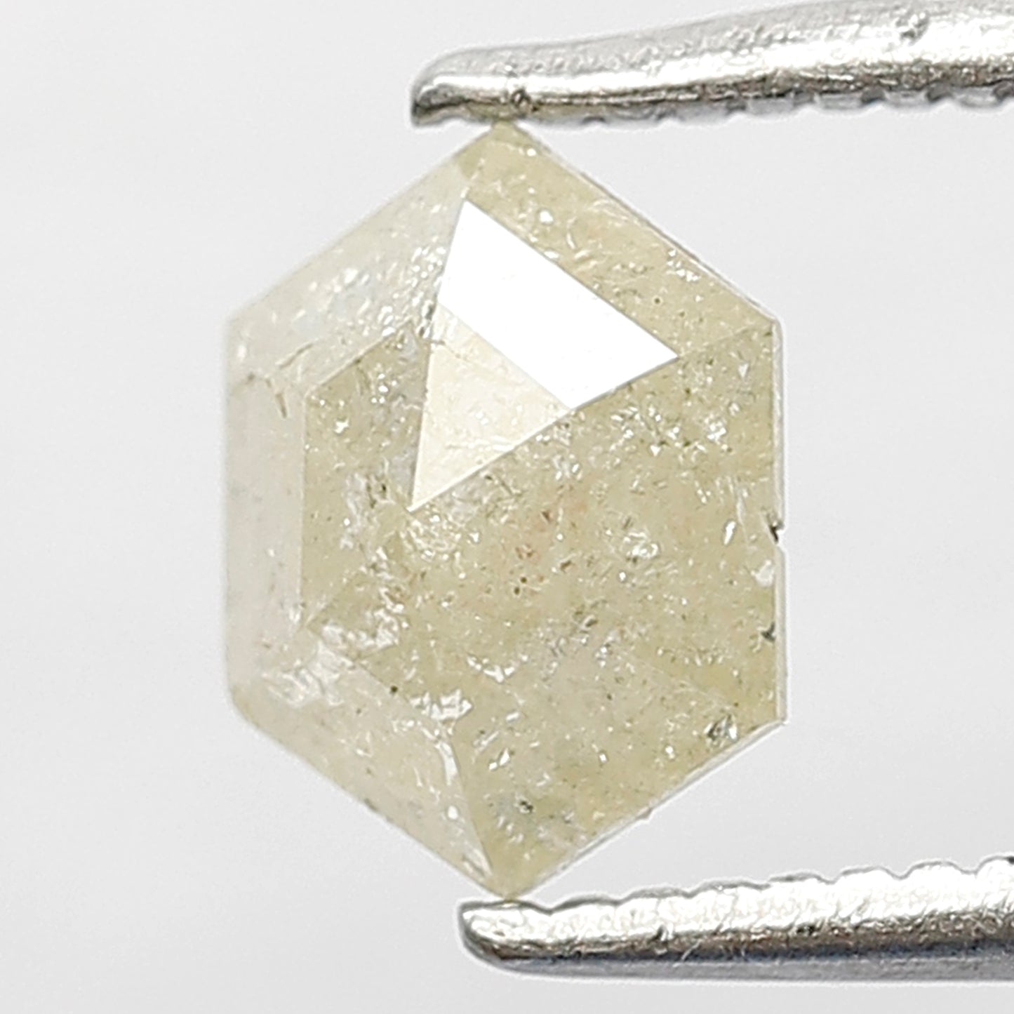Hexagon Cut 0.63 Ct Natural Yellowish Rustic Diamond | 7.10 mm Ethical Loose Diamond For Bridal Jewelry