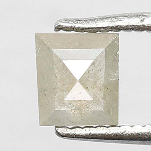 Geometric Shape 0.61 Ct Natural Light Yellowish Gray Rustic Diamond | 5 mm Loose Diamond for Engagement Ring