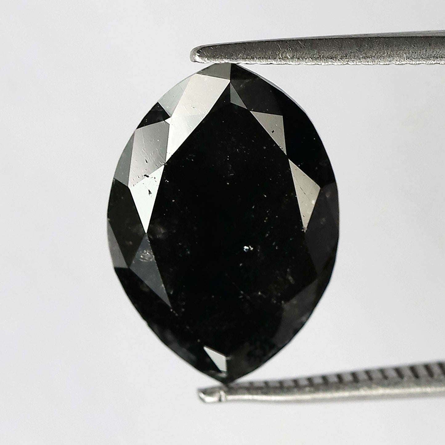 5.76 CT Large Marquise cut Loose Earth Mined Diamond, 14.40 mm Natural Blackish Salt and Pepper Diamond For Pendant and Ring