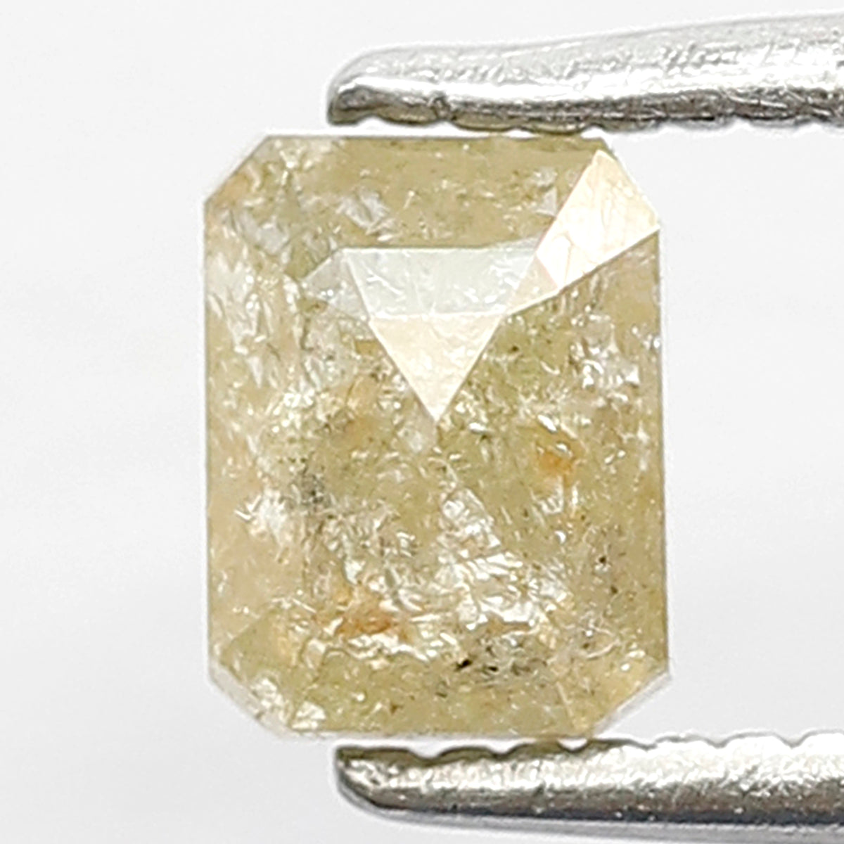 0.63 Ct Emerald Cut Rustic Diamond | 5.40 mm Natural Earth Mined Loose Diamond for Wedding Jewelry
