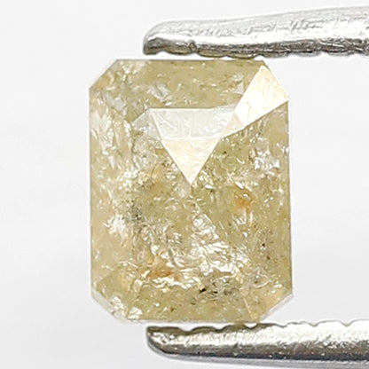 0.63 Ct Emerald Cut Rustic Diamond | 5.40 mm Natural Earth Mined Loose Diamond for Wedding Jewelry