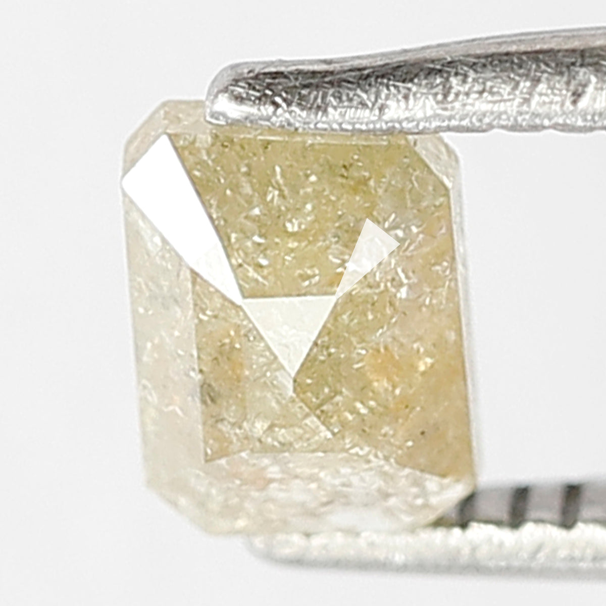 0.63 Ct Emerald Cut Rustic Diamond | 5.40 mm Natural Earth Mined Loose Diamond for Wedding Jewelry