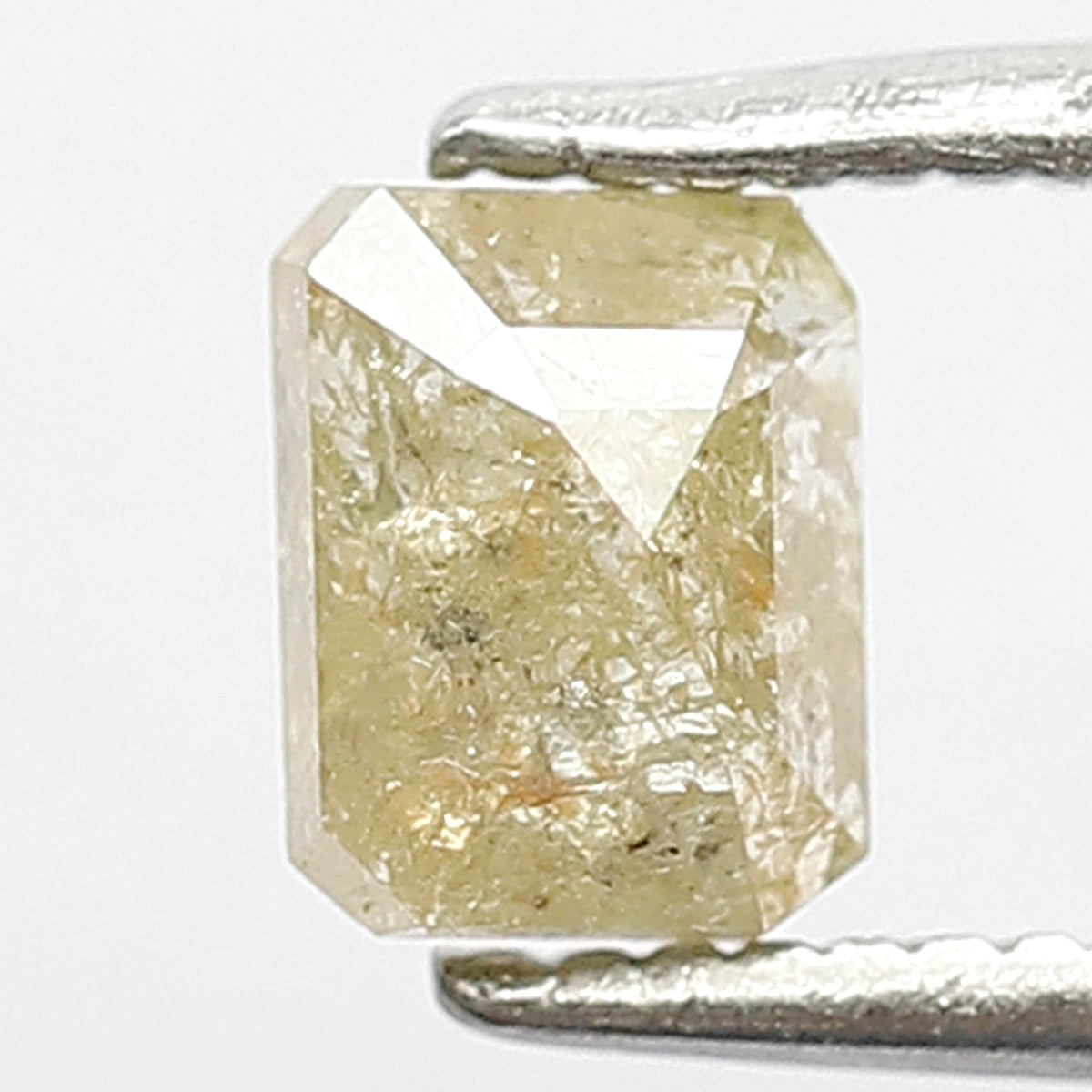 0.63 Ct Emerald Cut Rustic Diamond | 5.40 mm Natural Earth Mined Loose Diamond for Wedding Jewelry