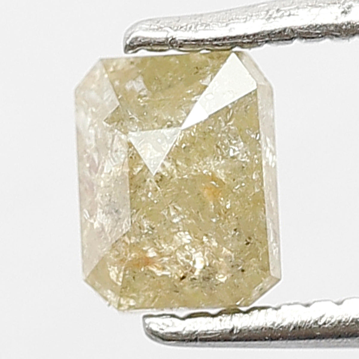 0.63 Ct Emerald Cut Rustic Diamond | 5.40 mm Natural Earth Mined Loose Diamond for Wedding Jewelry