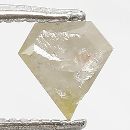 Pentagon 0.55 Ct Natural Grayish Yellow Rustic Diamond | Loose Diamond for Wedding Jewelry