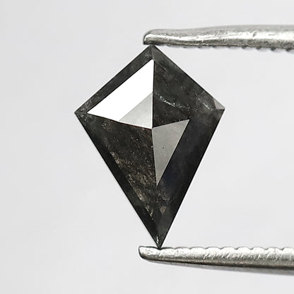 1.00 Carat Kite Cut Salt and Pepper Diamond | Natural Black Gray Diamond | Unique Ethical Loose Stone for Ring
