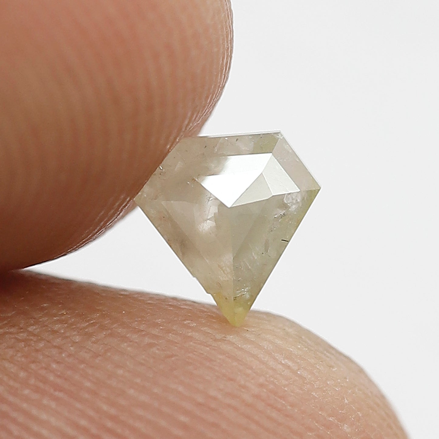 Pentagon 0.55 Ct Natural Grayish Yellow Rustic Diamond | Loose Diamond for Wedding Jewelry
