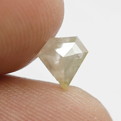 Pentagon 0.55 Ct Natural Grayish Yellow Rustic Diamond | Loose Diamond for Wedding Jewelry