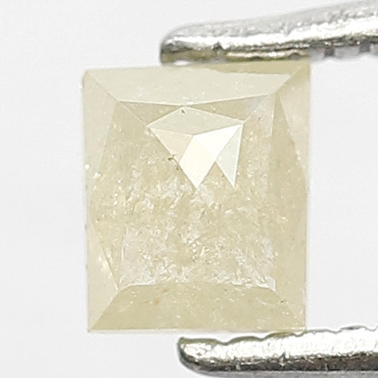 0.47 Ct Geometric Cut Yellow Rustic Diamond | 4.80 MM Natural Loose Conflict Free Diamond for Bridal Ring