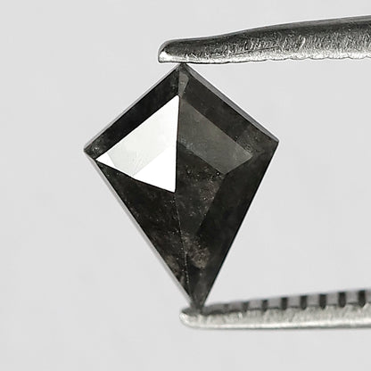 1.00 Carat Kite Cut Salt and Pepper Diamond | Natural Black Gray Diamond | Unique Ethical Loose Stone for Ring