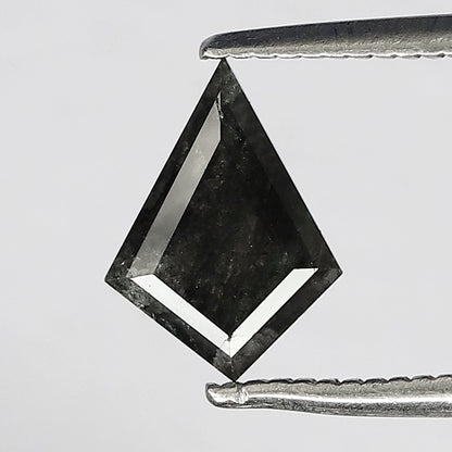 1.00 Carat Kite Cut Salt and Pepper Diamond | Natural Black Gray Diamond | Unique Ethical Loose Stone for Ring