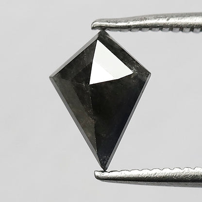 1.00 Carat Kite Cut Salt and Pepper Diamond | Natural Black Gray Diamond | Unique Ethical Loose Stone for Ring