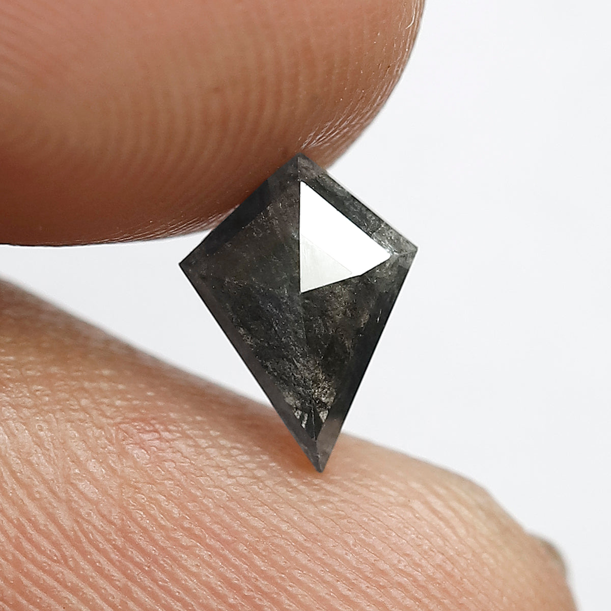 1.00 Carat Kite Cut Salt and Pepper Diamond | Natural Black Gray Diamond | Unique Ethical Loose Stone for Ring