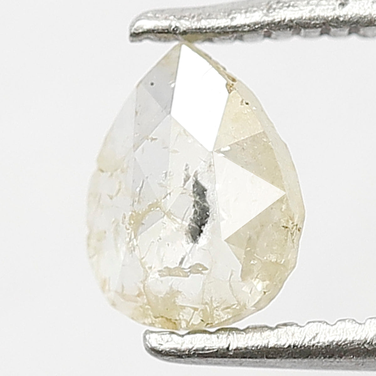 Natural Pear Shape 0.43 CT Loose Diamond, 6.20 x 4.90 mm Yellowish Ethical Rustic Diamond For Pear Diamond Ring