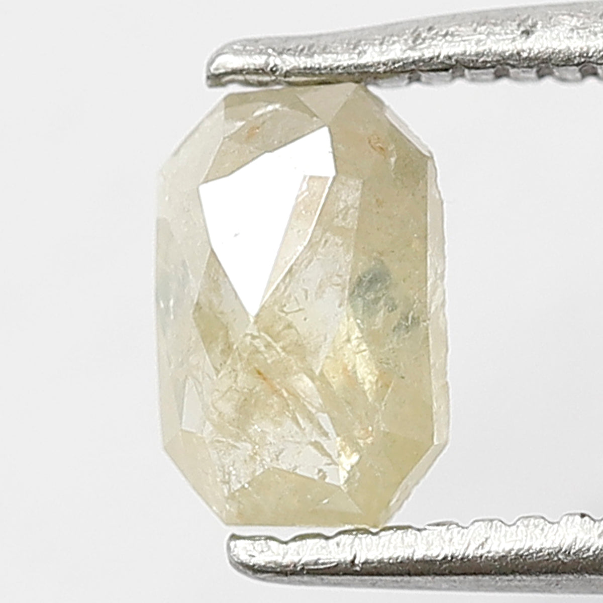 0.60 Ct Emerald Cut Yellowish Rustic Diamond | 6.40 mm Natural Conflict Free Loose Diamond