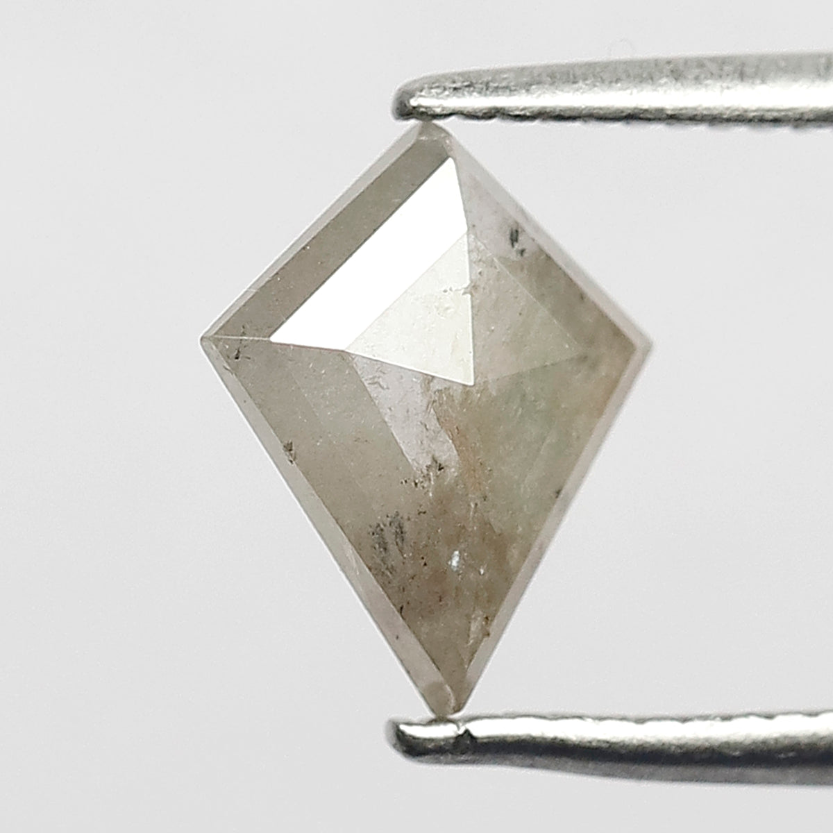 0.83 CT Kite Shape Salt and Pepper Ethical Diamond, Natural Misty White Loose Diamond For Bridal Ring and Jewelry