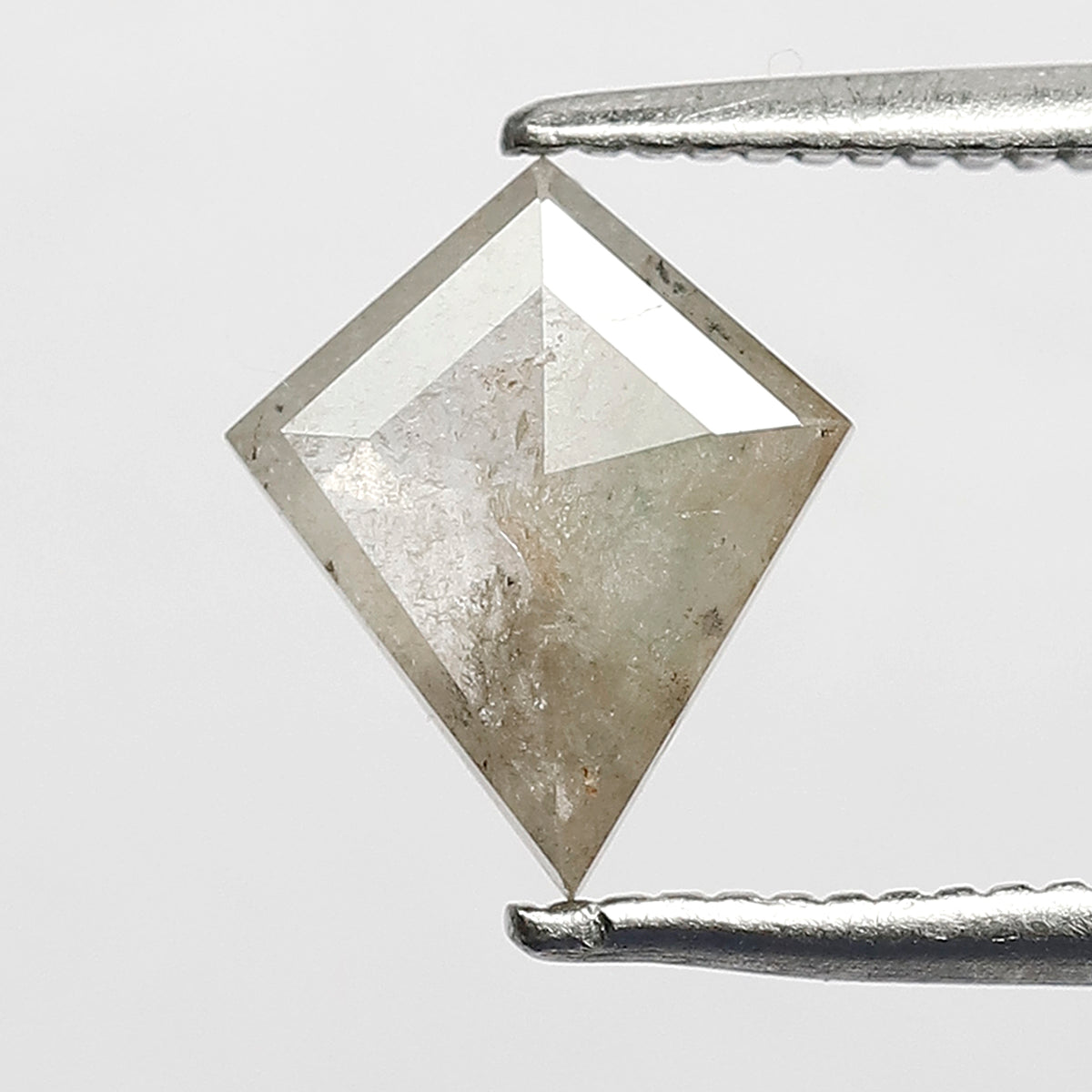 0.83 CT Kite Shape Salt and Pepper Ethical Diamond, Natural Misty White Loose Diamond For Bridal Ring and Jewelry