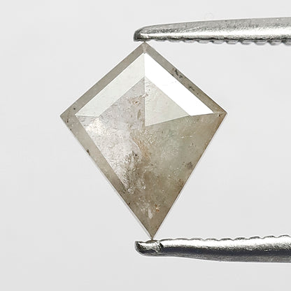 0.83 CT Kite Shape Salt and Pepper Ethical Diamond, Natural Misty White Loose Diamond For Bridal Ring and Jewelry