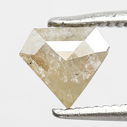 Pentagon 0.58 Ct Natural Yellowish Brown Rustic Diamond | Conflict Free Loose Diamond for Bridal Jewelry