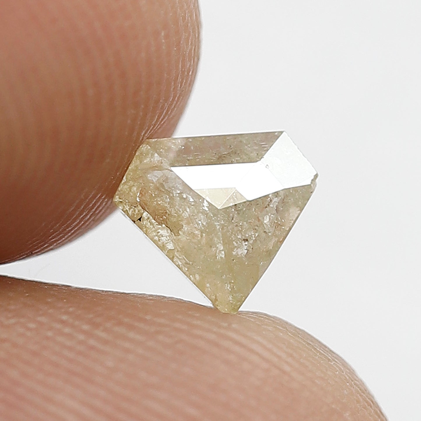 Pentagon 0.58 Ct Natural Yellowish Brown Rustic Diamond | Conflict Free Loose Diamond for Bridal Jewelry