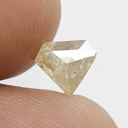 Pentagon 0.58 Ct Natural Yellowish Brown Rustic Diamond | Conflict Free Loose Diamond for Bridal Jewelry