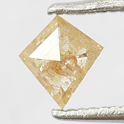 Kite Shape 0.35 Ct Natural Yellowish Red Rustic Diamond | 5.60 mm Loose Diamond for Ring