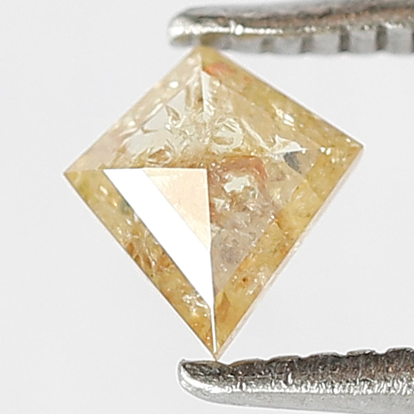 Kite Shape 0.35 Ct Natural Yellowish Red Rustic Diamond | 5.60 mm Loose Diamond for Ring