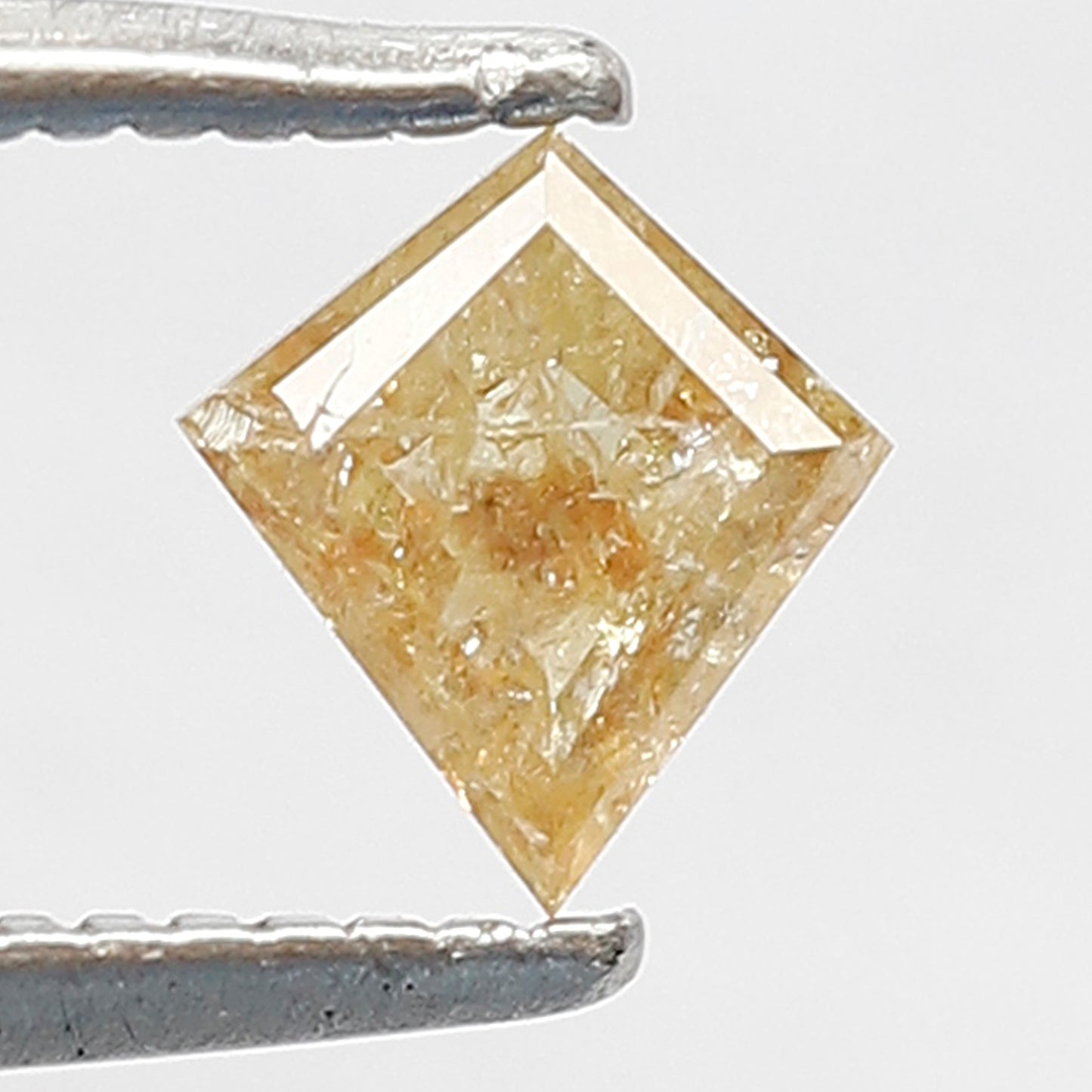 Kite Shape 0.35 Ct Natural Yellowish Red Rustic Diamond | 5.60 mm Loose Diamond for Ring