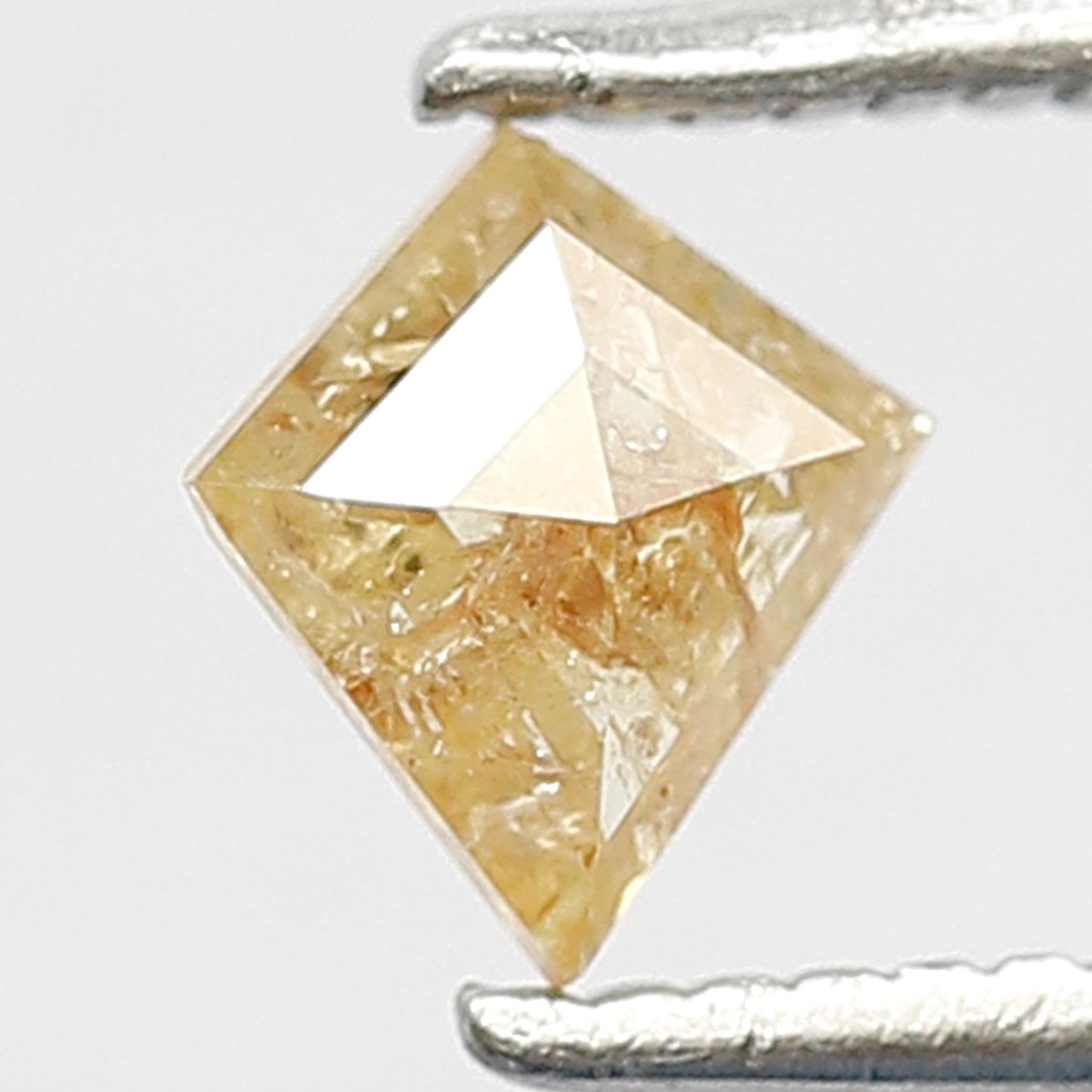 Kite Shape 0.35 Ct Natural Yellowish Red Rustic Diamond | 5.60 mm Loose Diamond for Ring