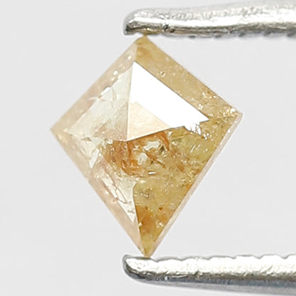 Kite Shape 0.35 Ct Natural Yellowish Red Rustic Diamond | 5.60 mm Loose Diamond for Ring
