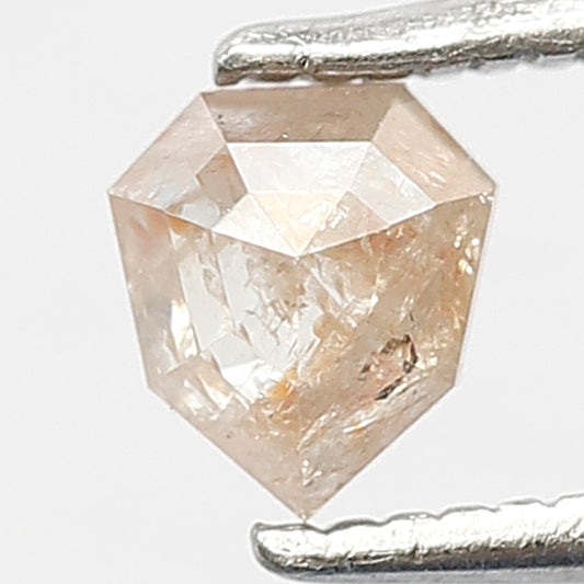 0.47 Ct Geometric Rustic Diamond | Natural Pinkish Earth Mined Loose Diamond for Engagement Ring