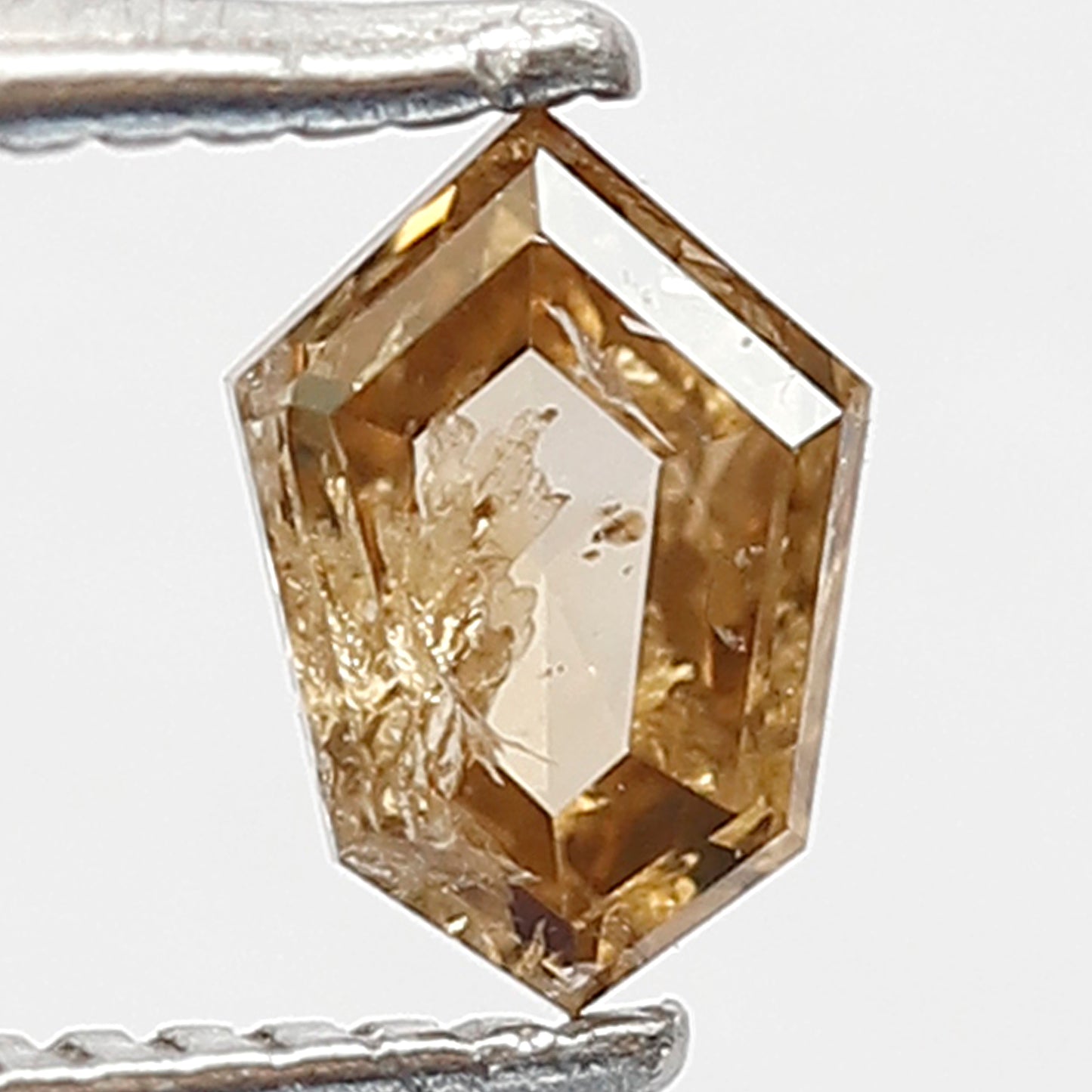 Geometric 0.35 Ct Natural Champagne Rustic Diamond | 5.80 MM Earth Mined Loose Diamond for Ring