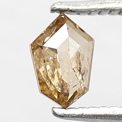 Geometric 0.35 Ct Natural Champagne Rustic Diamond | 5.80 MM Earth Mined Loose Diamond for Ring