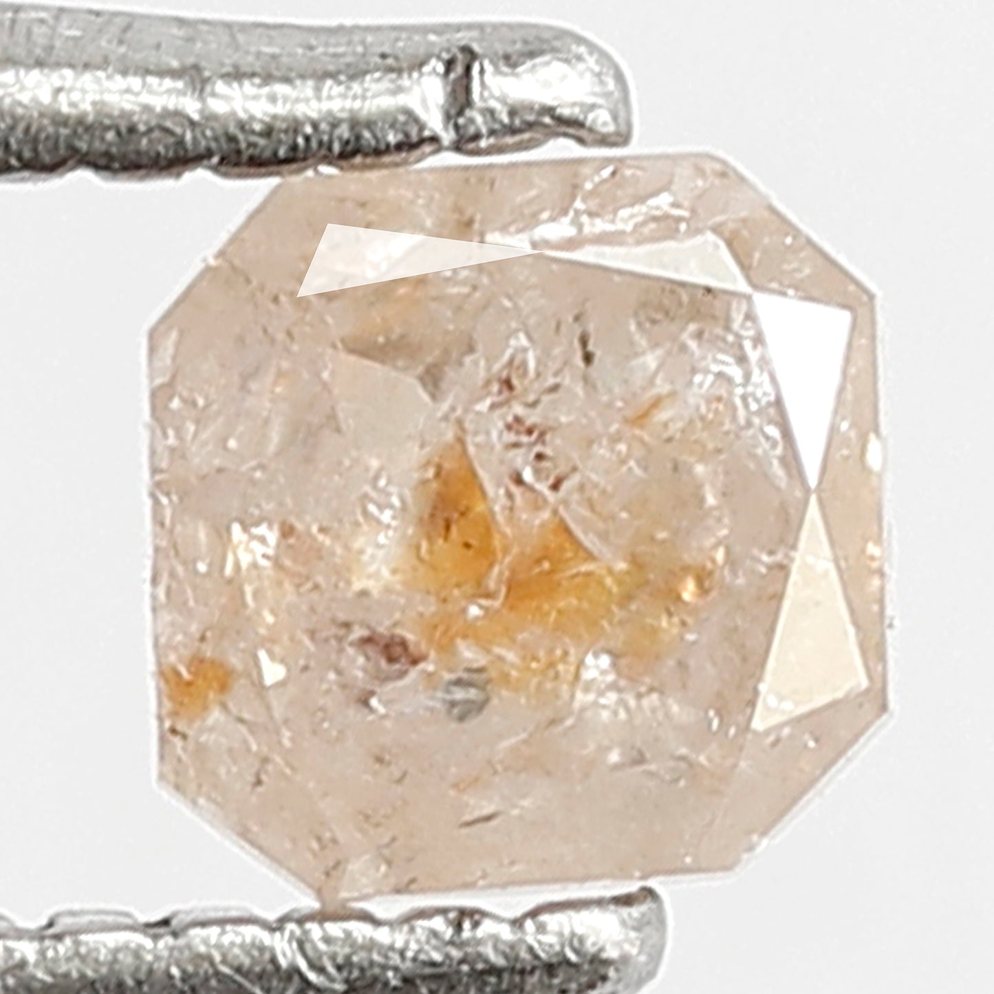 Natural 0.39 Ct Asscher Diamond | 4.00 x 4.00 mm Rustic Ethical Loose Stone for Jewelry