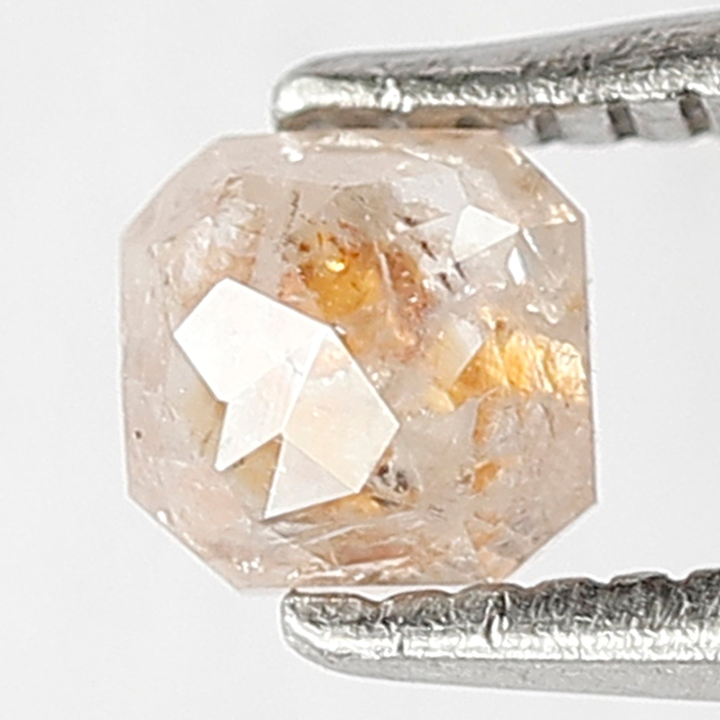 Natural 0.39 Ct Asscher Diamond | 4.00 x 4.00 mm Rustic Ethical Loose Stone for Jewelry