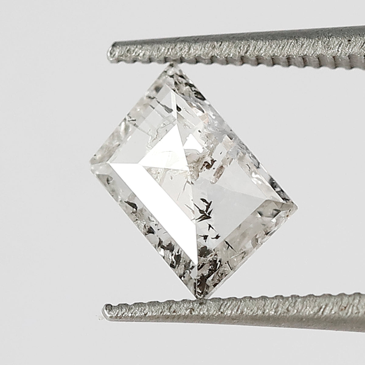 0.48 CT Rhombus cut Loose Diamond 6.30 MM Natural white Color Salt and Pepper Diamond For Jewelry