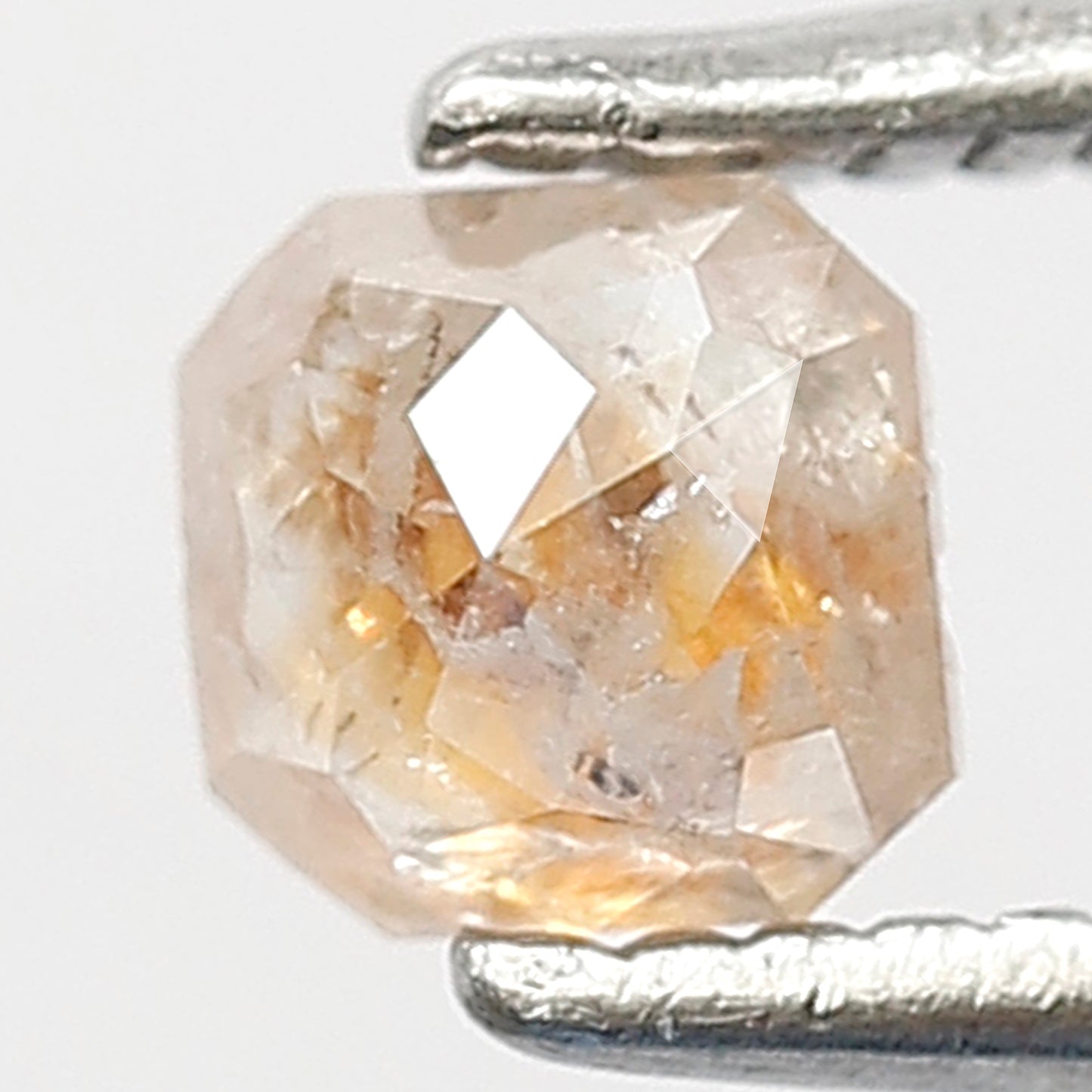Natural 0.39 Ct Asscher Diamond | 4.00 x 4.00 mm Rustic Ethical Loose Stone for Jewelry