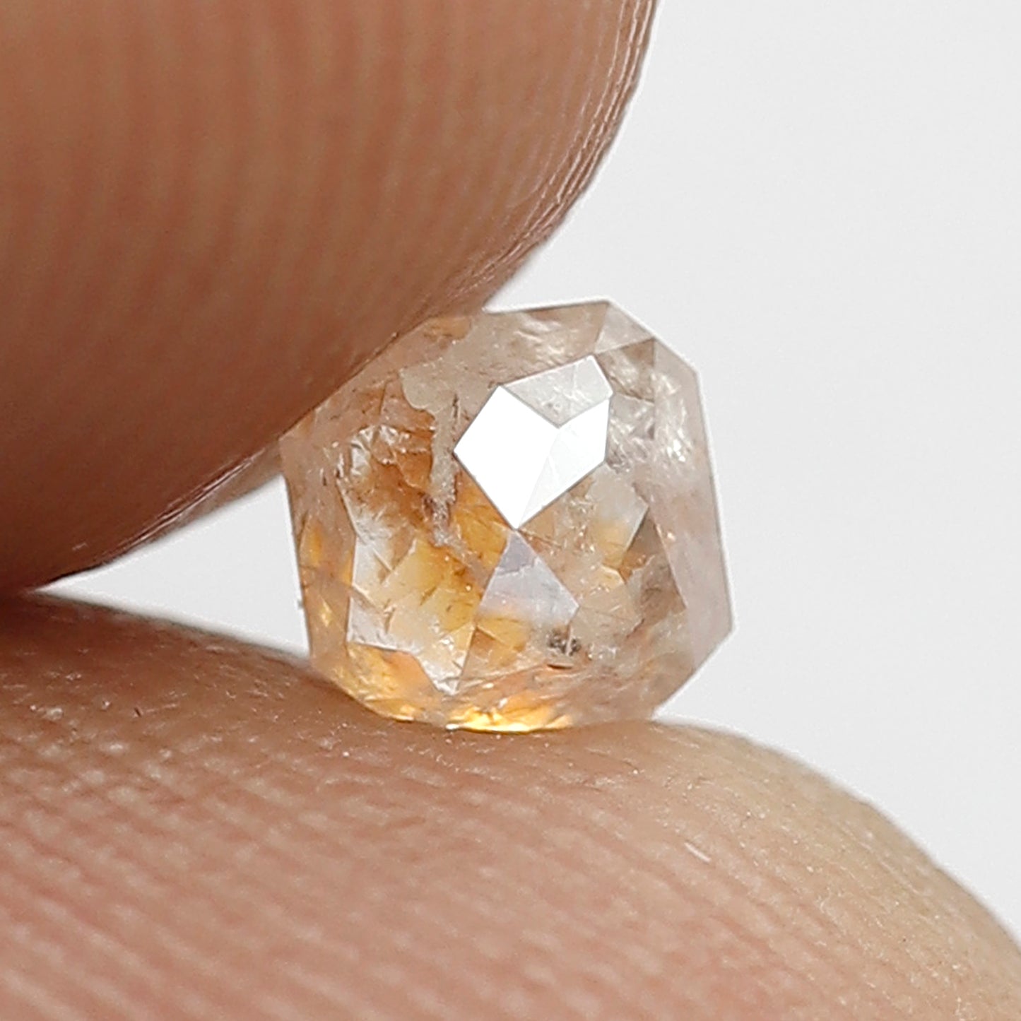 Natural 0.39 Ct Asscher Diamond | 4.00 x 4.00 mm Rustic Ethical Loose Stone for Jewelry