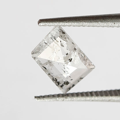 0.48 CT Rhombus cut Loose Diamond 6.30 MM Natural white Color Salt and Pepper Diamond For Jewelry