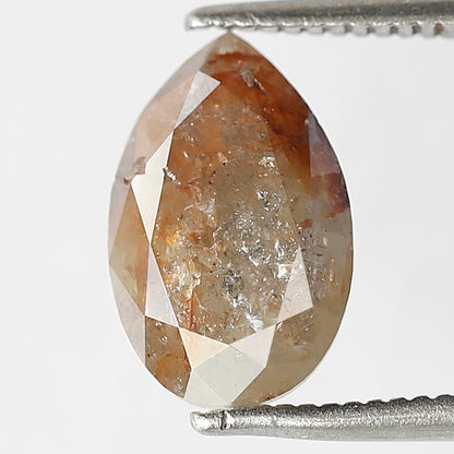 2.09 CT Pear Shape Reddish Gray Diamond, Natural Conflict Free 10.70 MM Ethical Loose Diamond